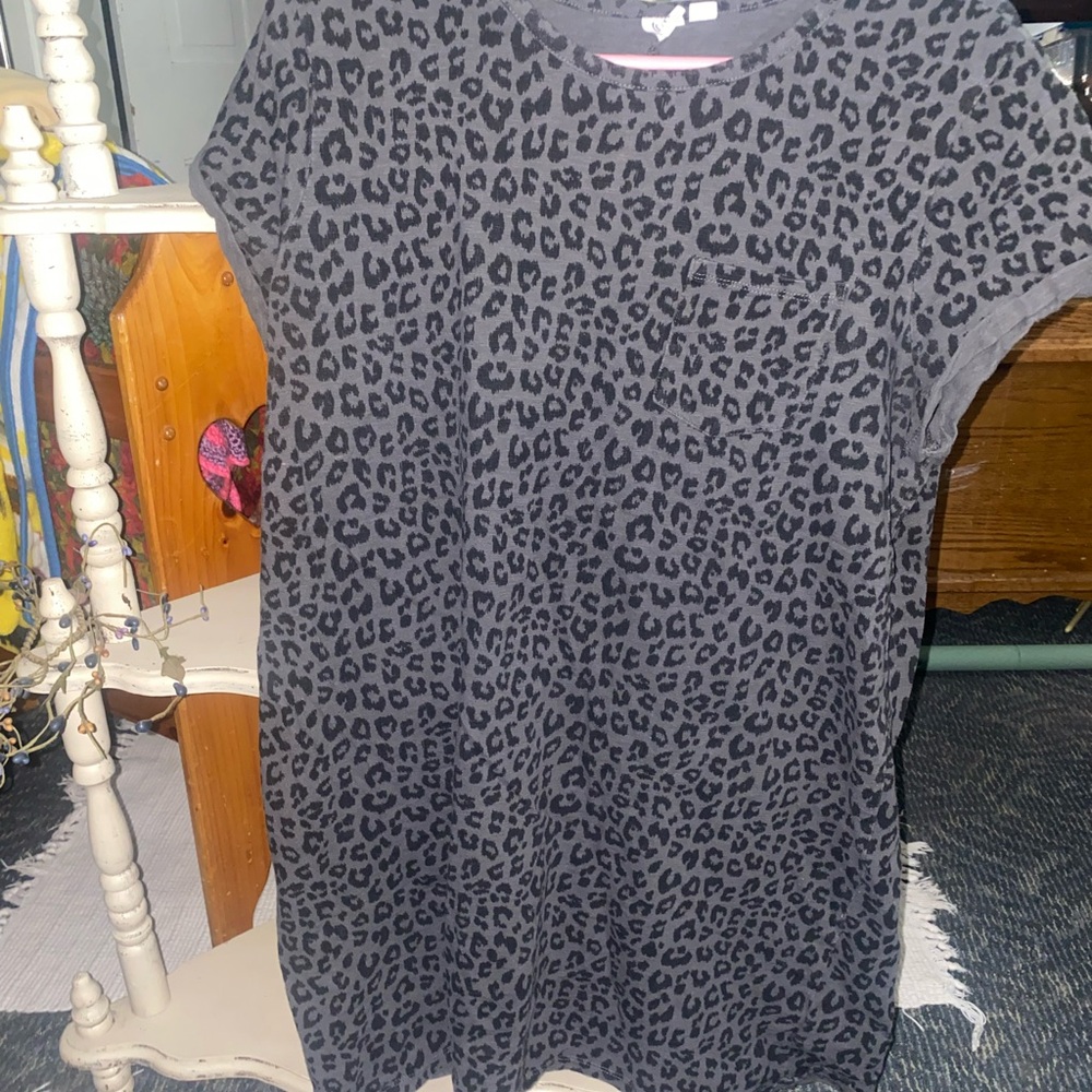 GAP Gray Animal Print Dress